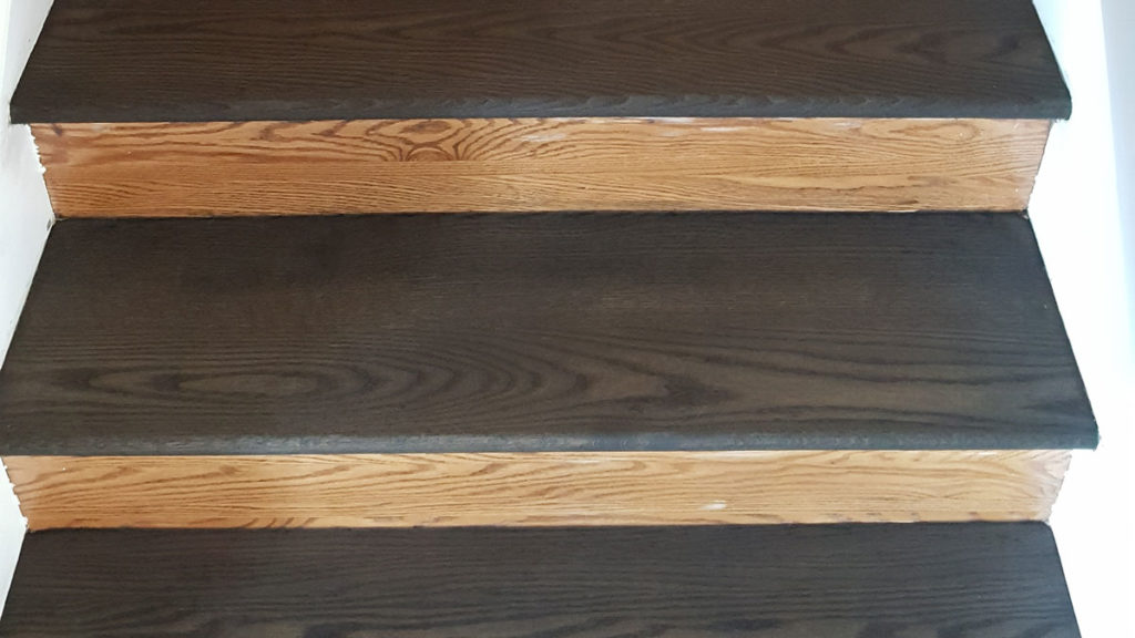 wood stair refinishing